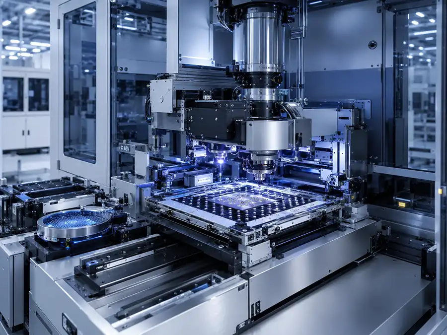 Precision die bonder configuration review with vision alignment and semiconductor handling modules