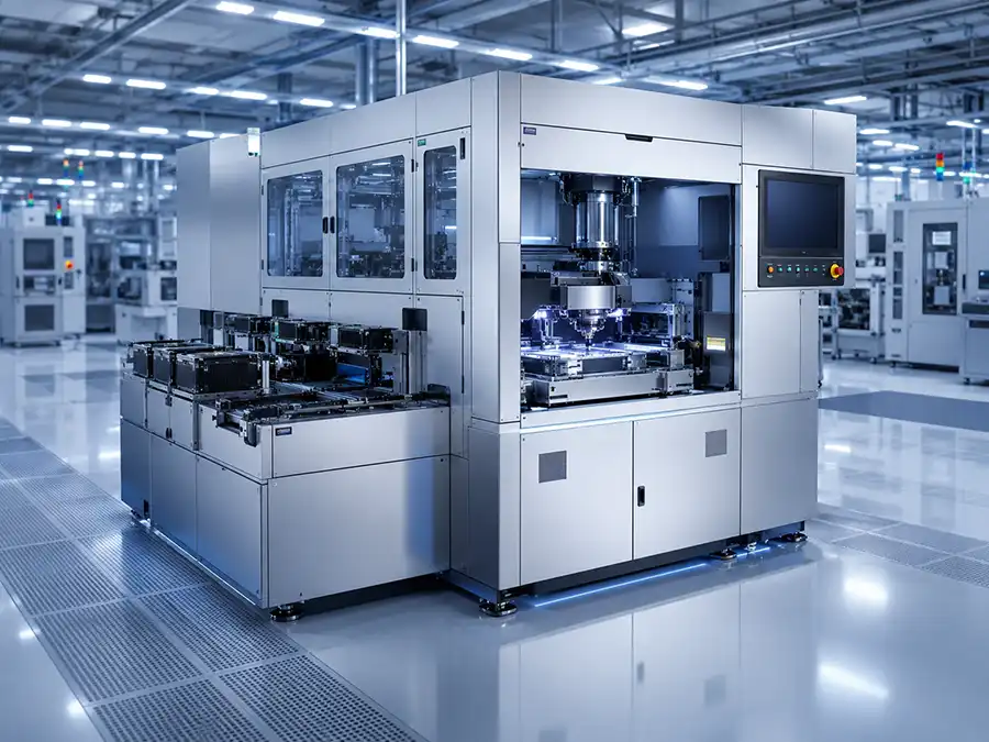 BESI DATACON 2200 evo die bonder platform in a semiconductor manufacturing environment