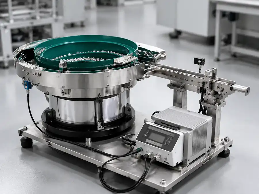Custom vibratory bowl feeder system for precision parts