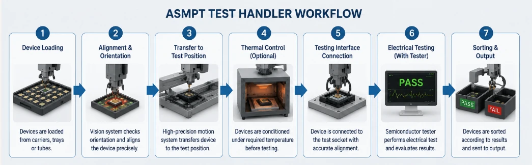 semiconductor test handler workflow