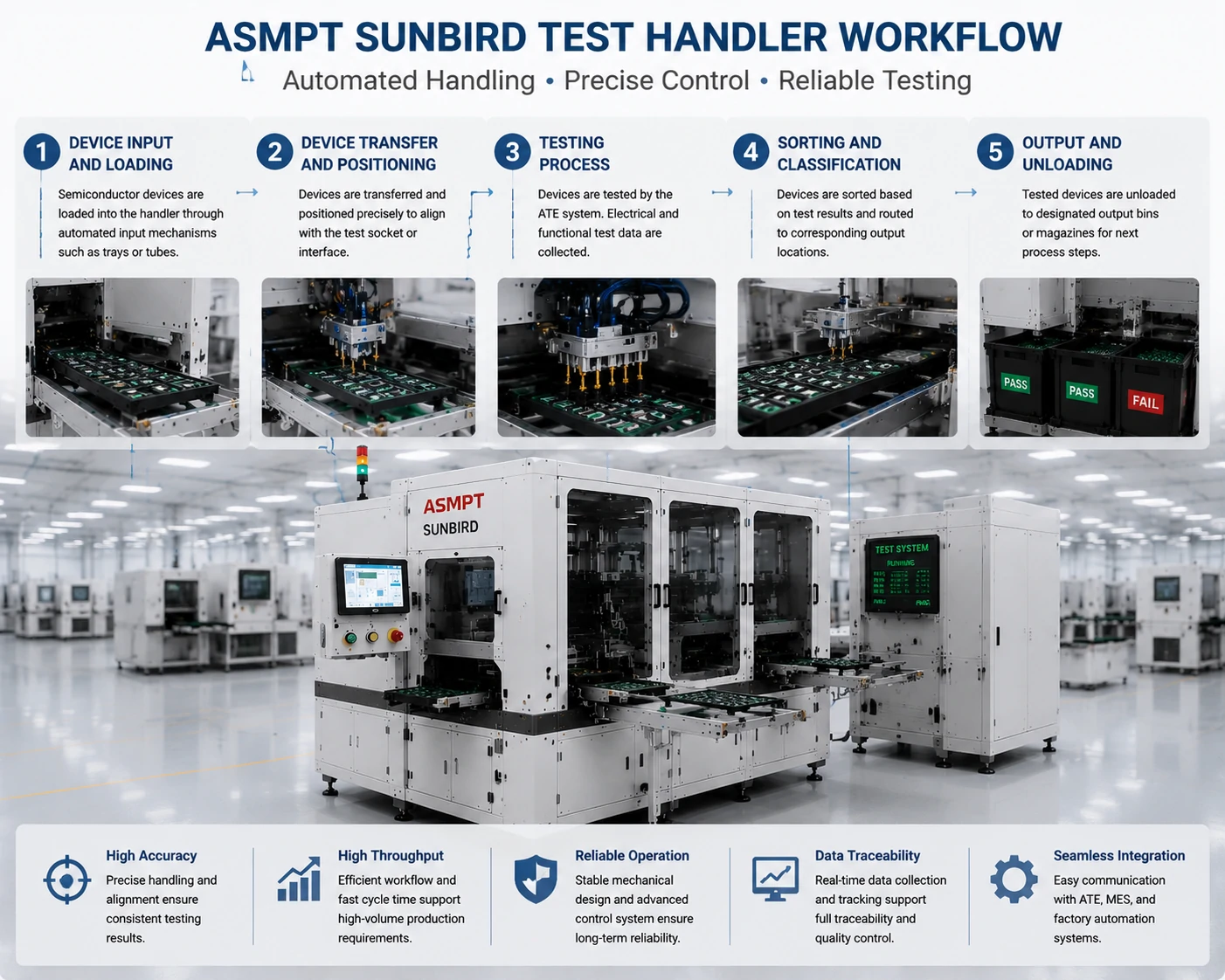 semiconductor test handler working process