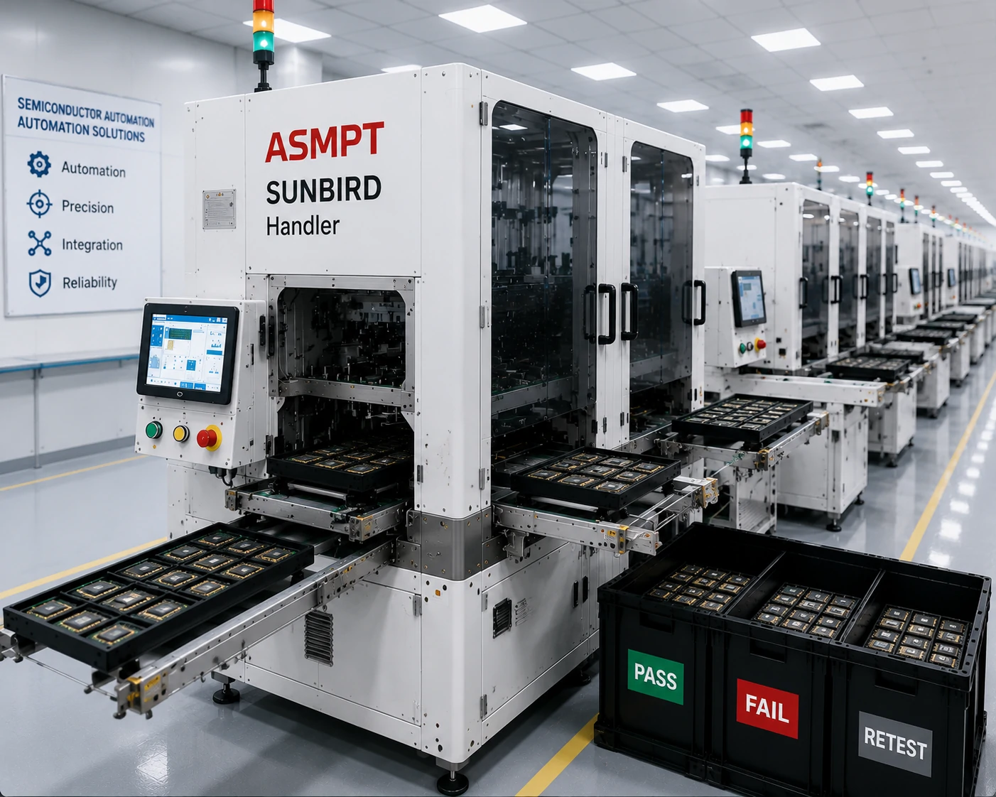 ASMPT Sunbird Handler Explained: Features, Technology, and Role in Semiconductor Testing Automation