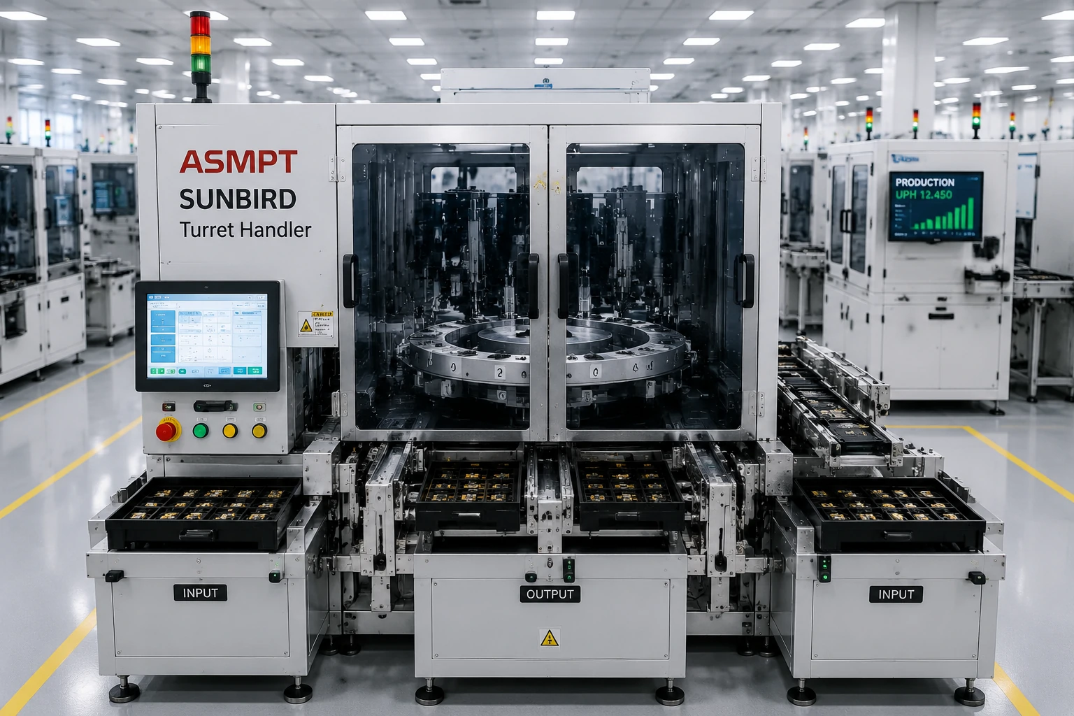 ASMPT Sunbird Turret Handler Architecture and Role in Semiconductor Testing